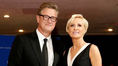 Joe Scarborough y Mika Brzezinski en un evento.