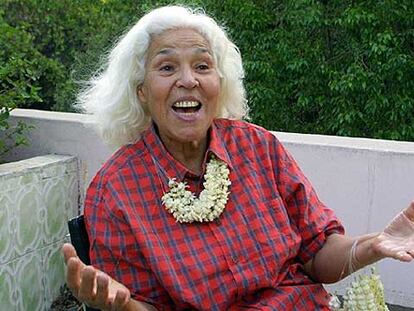Nawal el Saadawi, en su casa de El Cairo.