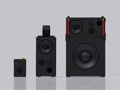 Altavoces de Ikea en distintas configuraciones.