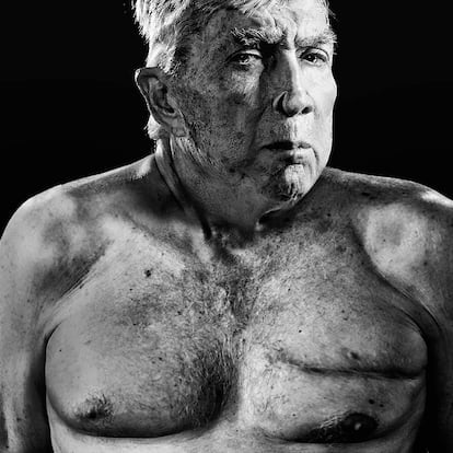 Luis Posada Carriles, fotografiado en Miami por Delio Regueral.