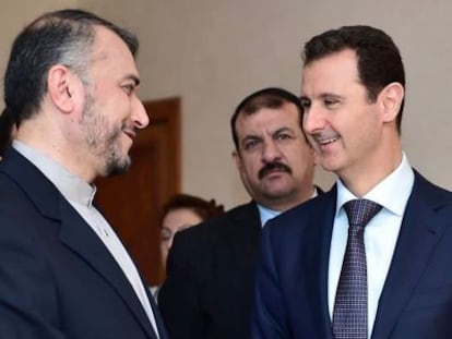Bachar El Asad con el viceministro iran&iacute; de Exteriores el pasado jueves