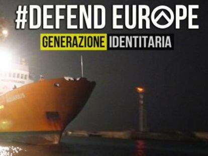 Un grupo xenófobo fleta una embarcación para controlar a las ONG y bloquear los rescates