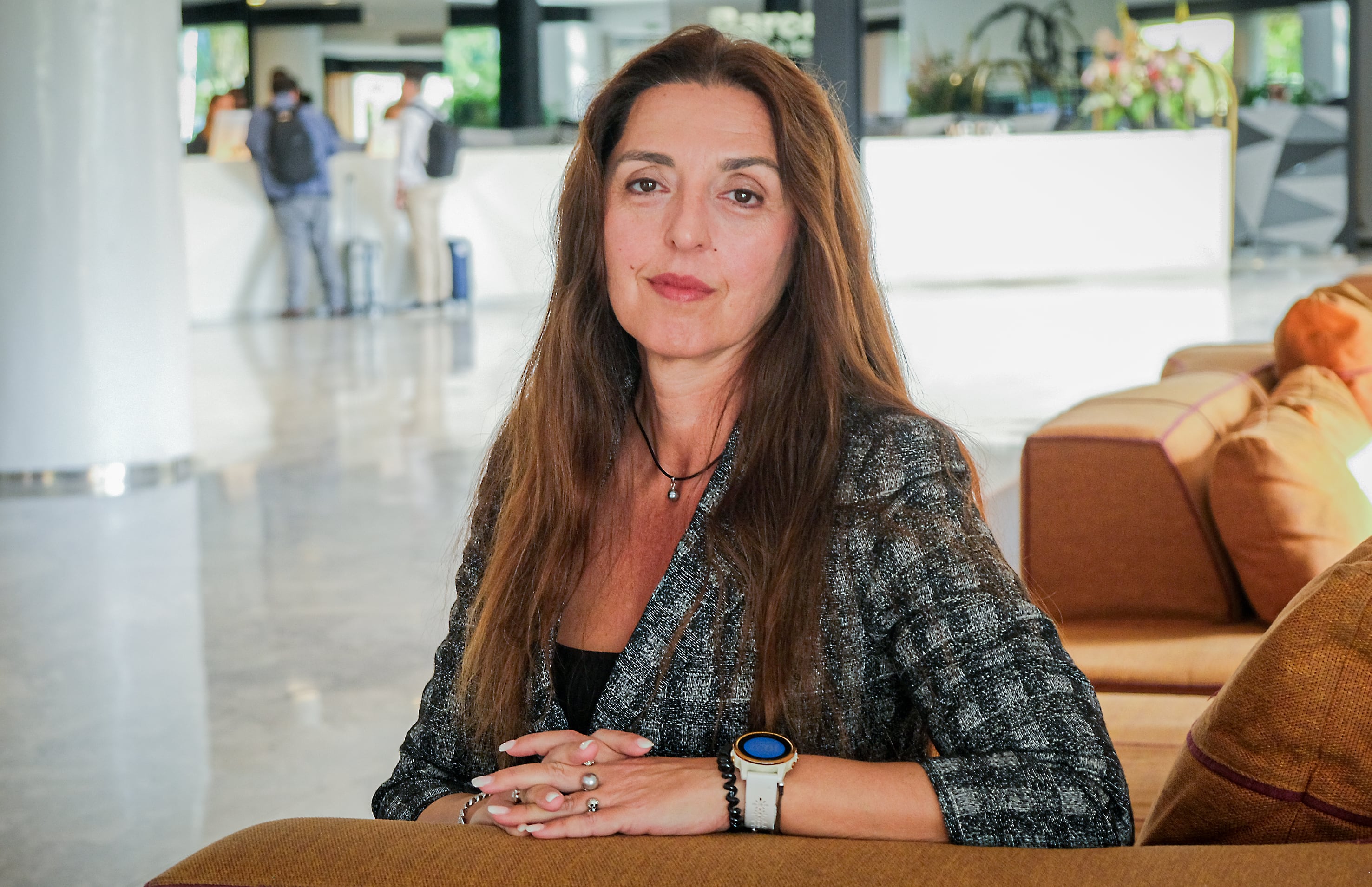 La directora de Estrategia de Investigación en Inteligencia Artificial de Google, Pilar Manchón, este jueves en Sevilla.