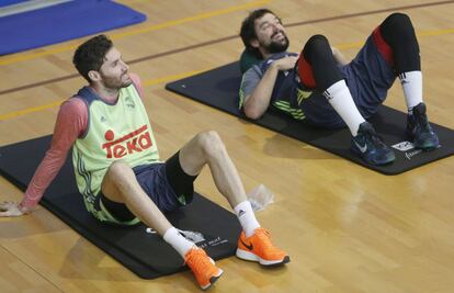 Rudy y Llull se entrenan al margen del grupo