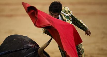 Miguel &Aacute;ngel Perera, en la Feria de San Ferm&iacute;n. 