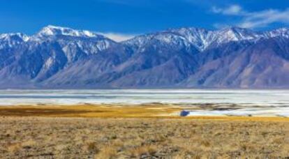 Vista de Owens lake, en California.