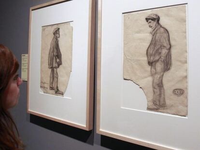 "Hombre con las manos en los bolsillos", obra que se puede ver en la exposición que inaugura el Museo Picasso de Barcelona.