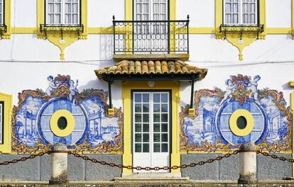 La bodega José Maria da Fonseca, en Azeitão, cerca de Setúbal (Portugal).