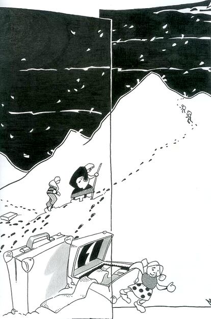 Imagen del cómic 'Un republicano respañol muerto a los 20 años', de Philippe Guillén