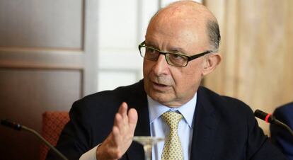 El ministro de Hacienda y Administraciones P&uacute;blicas en funciones, Crist&oacute;bal Montoro.