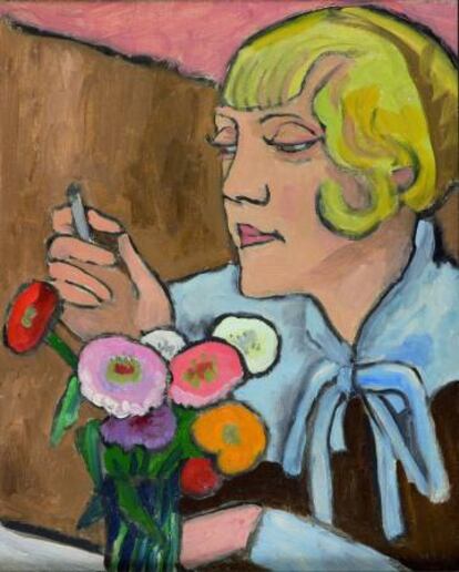'Retrato de una artista (Margret Cohen)' (1932), cuadro de Gabriele Münter.