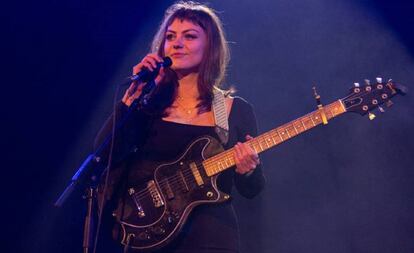 Angel Olsen, en un concierto en Londres en abril de 2018.