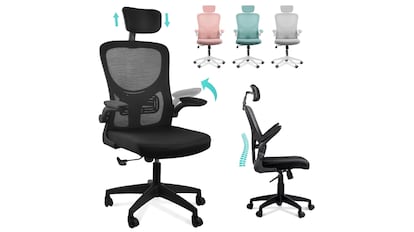 Amazon offers: Ergonomic chair with folding plates.