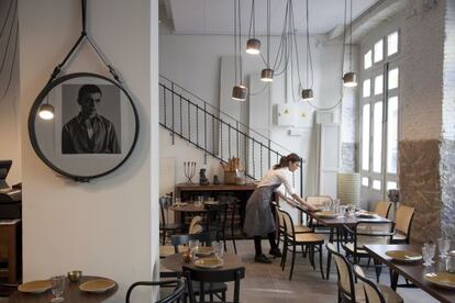 Comedor del restaurante La Vaquería Montañesa, en Madrid.