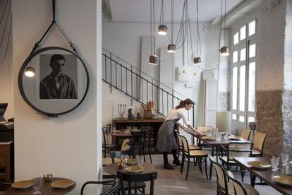 Comedor del restaurante La Vaquer&iacute;a Monta&ntilde;esa, en Madrid. 