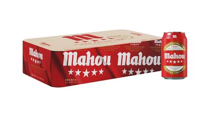 Pack de 28 cervezas Mahou.