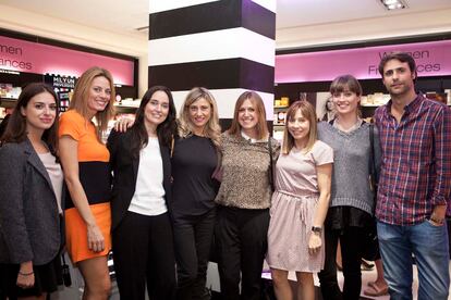 Beatriz García, directora de la web de S Moda, Laura Capó, jefa de publicidad de S Moda, Nathalie Chaminade, directora de comunicación de Sephora, Elena Ferreras, directora de publicidad de S Modam Ana Belén Cruz, Jefa de grupo online de S Moda, Susana Hernández, jefa de publicidad de S Moda, Alba García, jefa de publicidad de S Moda y Alberto Delgado, Jefe de publicidad online.