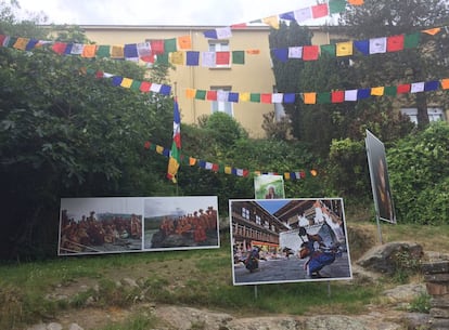 Una calle de la localidad de La Gacilly.