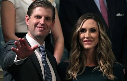 Eric Trump y su esposa Lara Trump el pasado 30 de enero en Washington.