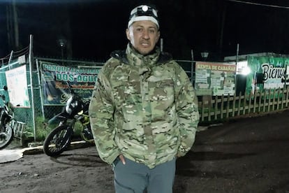 Omar Torres en el parque Ecoturístico Dos Aguas, el 1 de agosto.