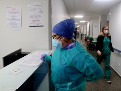 La unidad para covid-19 del Hospital Ramón y Cajal.