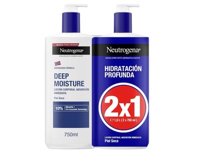 50% de descuento en este pack 2 cremas hidratantes Neutrogena. SOLO 12,49€