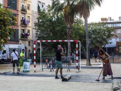 El forat de la Vergonya, al centre de Barcelona.