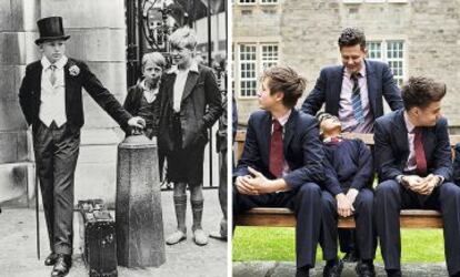 En los colegios, las referencias no han cambiado: el uniforme británico ha dado paso al del ejecutivo adolescente, pero la corbata se mantiene.