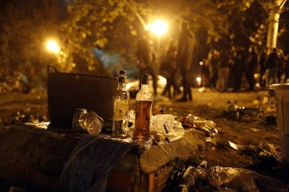 Botellon en Ciudad Universitaria.