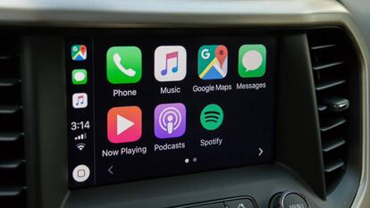 Google Maps en un vehículo con Carplay.