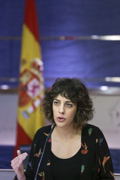 Alexandra Fernández, en el Congreso el pasado miércoles.