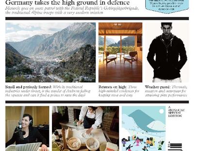 Portada del número 2 de <i>Monocle Alpino.</i>