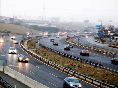 Estado del tráfico en la A5, carretera de Extremadura durante el puente de la Constitución y la Inmaculada.