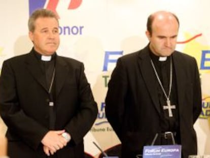 Los obispos de San Sebastián, José Ignacio Munilla, y de Bilbao, Mario Iceta.