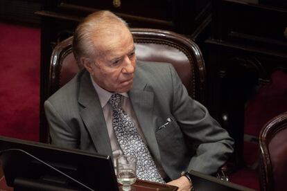 Imagen de archivo del expresidente de Argentina, Carlos Menem.