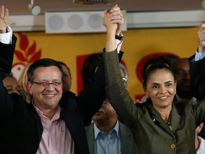 Marina Silva e Beto Albuquerque.