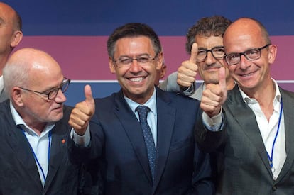 Josep Maria Bartomeu va ser elegit el juliol passat com a 40è president del FC Barcelona. Va ser una victòria categòrica perquè va aglutinar un 54,63% dels vots (25.823) en contraposició a un 33,03% (15.615) del també expresident Joan Laporta, i la participació va resultar molt notable, superior a la prevista: 43,12% (47.270 vots). El que va ser vicepresident des del 2010 i president a partir del 2014 per la dimissió de Sandro Rosell es va guanyar el dret a governar el club els propers sis anys.
