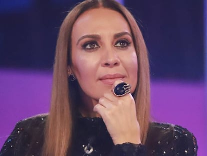 La cantante Mónica Naranjo en el plató de 'Operación Triunfo 2017'.