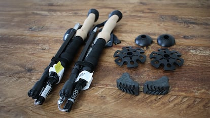 Bastones de 'trekking' de trekology Trek-Z y accesorios.