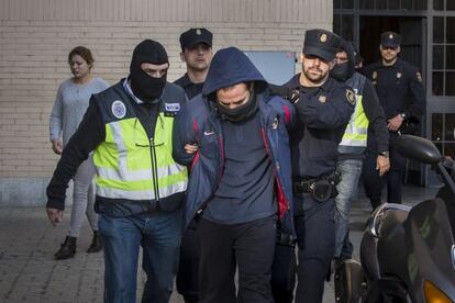 Mohamed el A., detingut avui a L'Hospitalet.