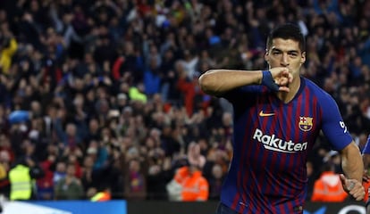 Luis Suárez marcou três vezes na goleada do Barça sobre o Real Madrid.