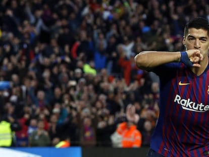 Luis Suárez marcou três vezes na goleada do Barça sobre o Real Madrid.