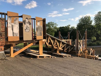 Una imagen del puente construido por Recetas Urbanas en Kassel (Alemania).