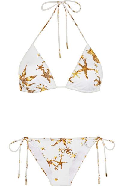 Bikini con estrellas doradas de Versace (200 euros).