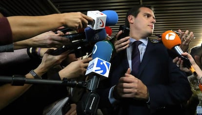 Albert Rivera, en el Congreso de los diputados.