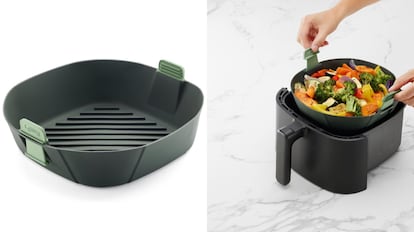 cesta de silicona para freidora de aire