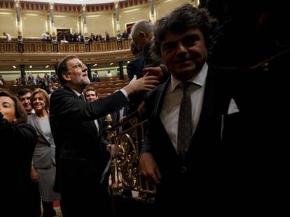 Mariano Rajoy, este s&aacute;bado, en el Congreso.