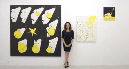 La artista iraní Tala Madani, este lunes en el CAAC en Sevilla.