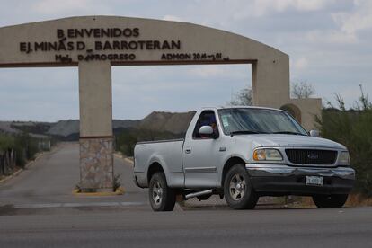 Vista de la antigua entrada a las minas de Barroterán, en el municipio de Progreso, en el Estado de Coahuila (México), el 14 de agosto de 2022.