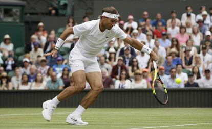 Nadal, en el partido contra Tsonga.